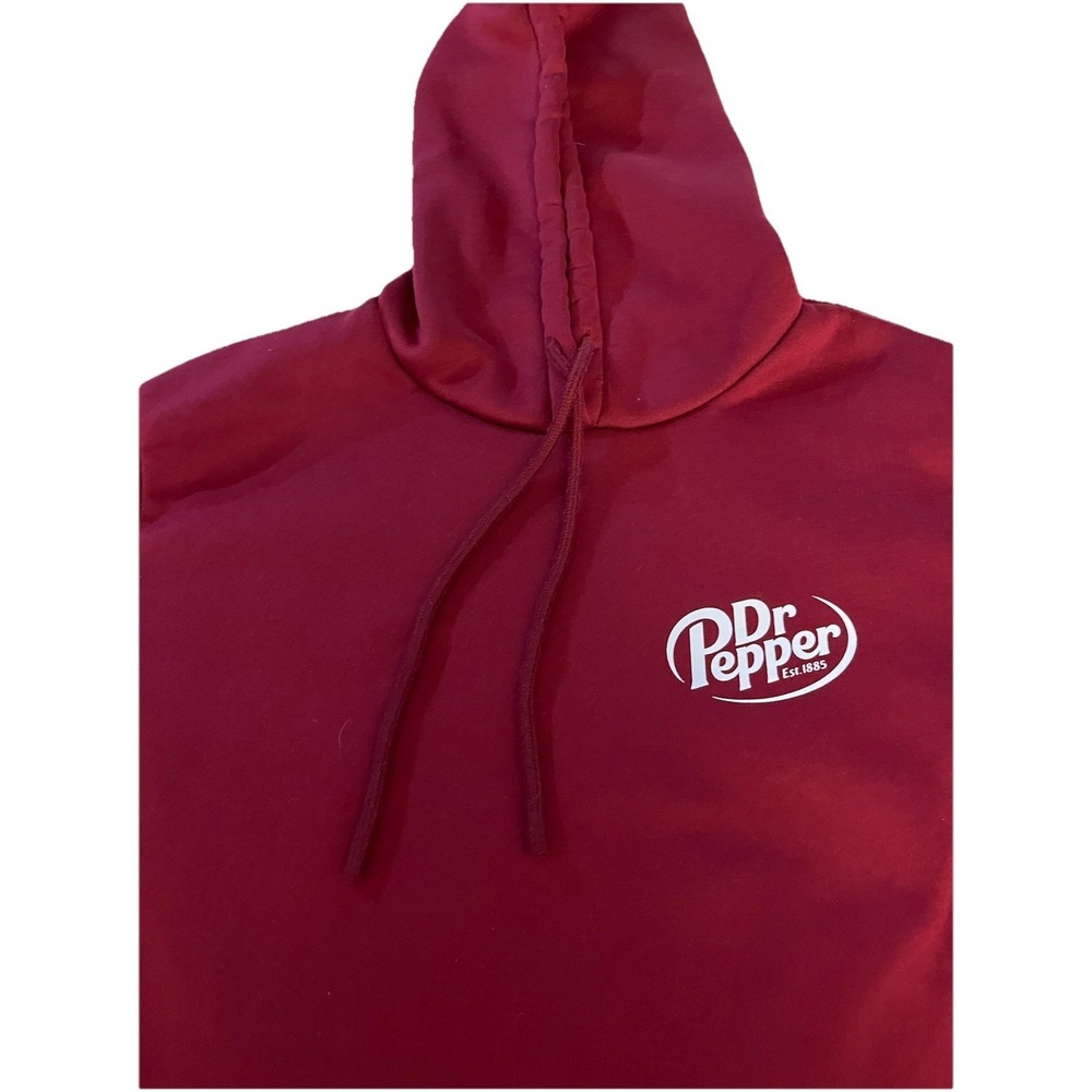 Dr Pepper Burgundy Unisex Hoodie Sz Small New W/O Tags - Picture 2 of 8